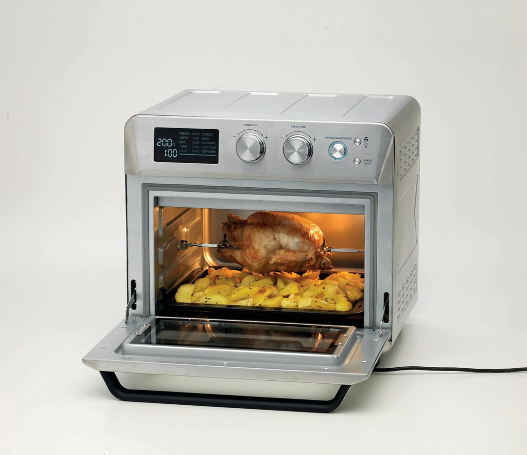 Ariete 4629 Airy Fryer Oven Digital SS, Luftfriteuse, Elektroofen, Fassungsvermögen 25 l, 1700 W, fü
