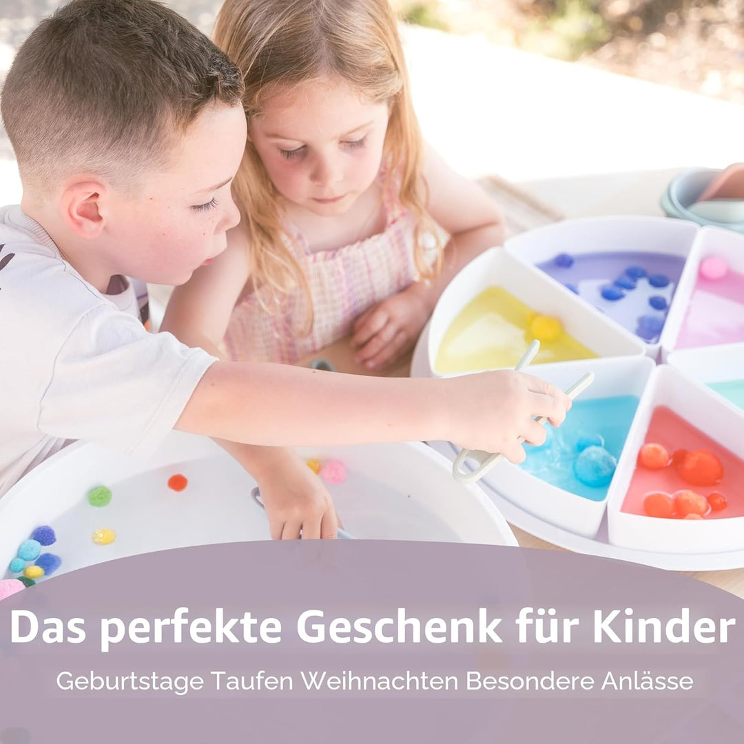 Inspire My Play Explorer Bungle - Sensory Bin mit Deckel und herausnehmbaren Aufbewahrungseinsätzen