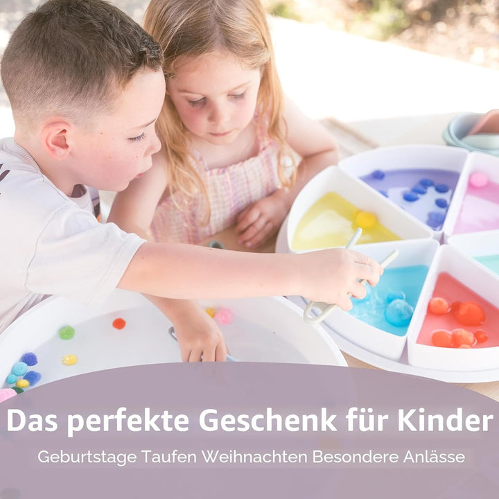 Inspire My Play Explorer Bungle - Sensory Bin mit Deckel und herausnehmbaren Aufbewahrungseinsätzen