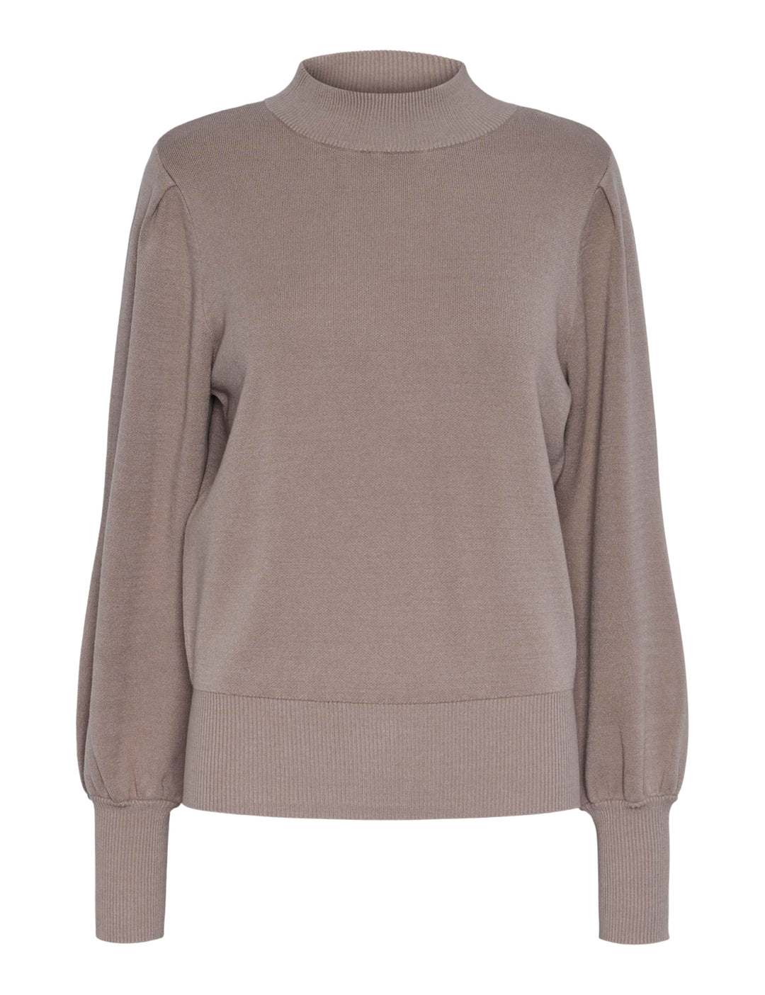 YAS Damen Yasfonny Ls Knit Pullover S. Noos, Fungi