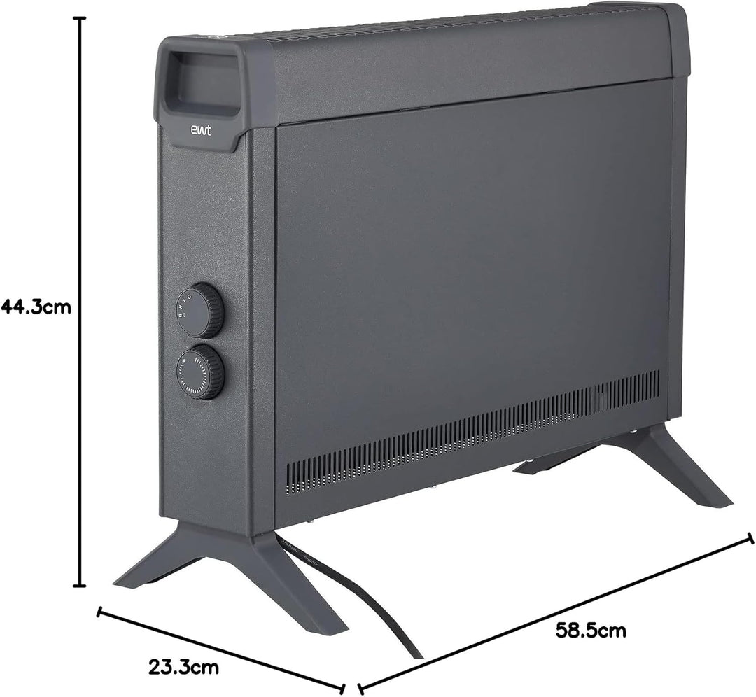 EWT 100204 Konvektor-Heizung Clima ML Turbo Öko-Radiator, schwarz