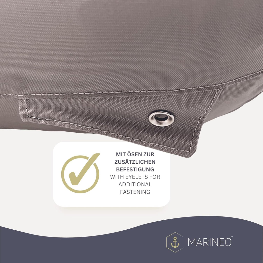 Marineo Schlauchbootsitz aufblasbar Bootssitz für Schlauchboot, grau (Deluxe - 82 cm Breite), 82 cm