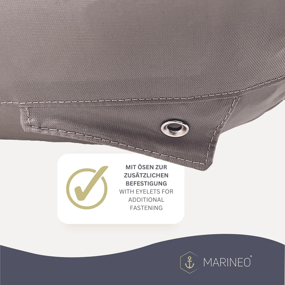 Marineo Schlauchbootsitz aufblasbar Bootssitz für Schlauchboot, grau (Deluxe - 82 cm Breite), 82 cm