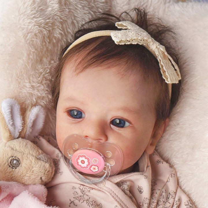 ZIYIUI 18 Zoll Realistische Babys Reborn Babypuppen Mädchen Silikon Puppen Lebensechte Puppe Neugebo