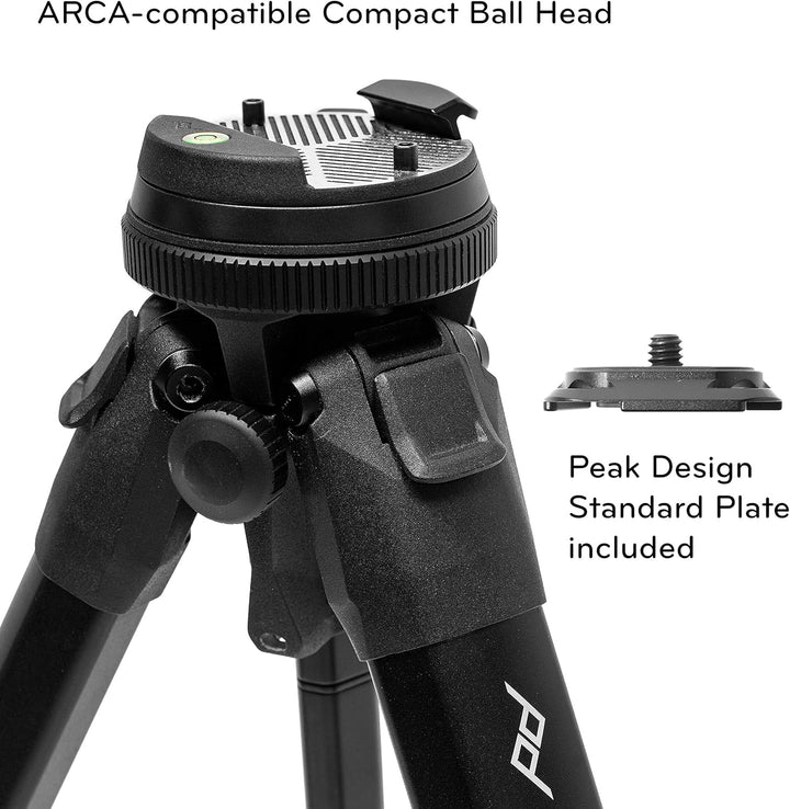 Peak Design Travel Tripod - Aluminium-Reisestativ Single, Single