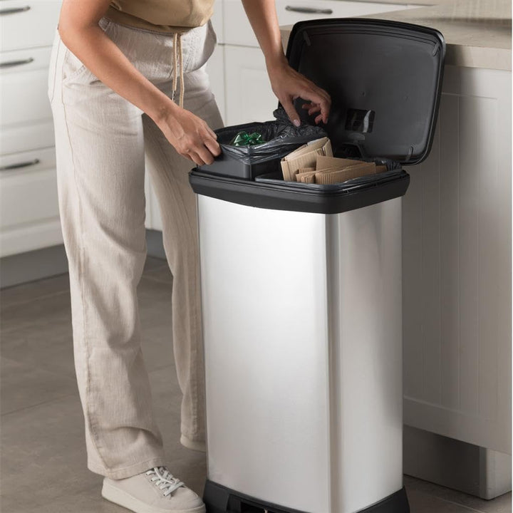 Keter | Decobin Duo 23L/23L Zilver metallic (1412026)