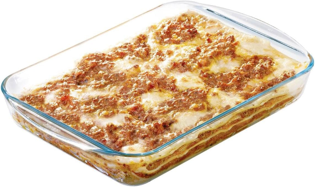 Pyrex Rechteckiger Bräter aus Glas, 40x27cm 40x27 cm, 40x27 cm