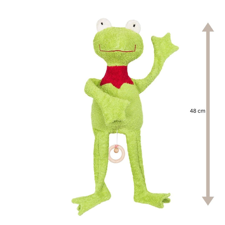 Efie Bio - Spieluhr Schlenker Frosch, kontrolliert biologischer Anbau (organic), Made in Germany, GO