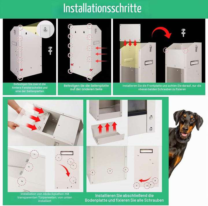 Automatischer Futterspender für Grosse Hunde, Futterspender für Hunde Grosser Rassen, 50lbs Futtersp