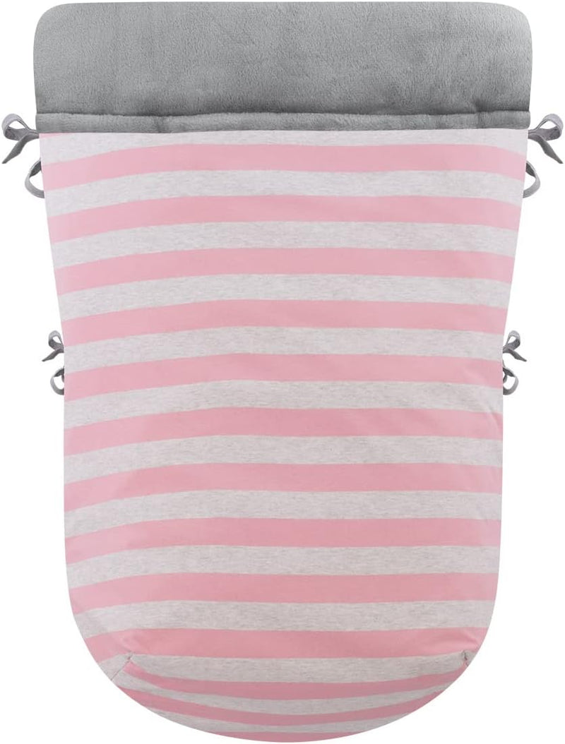 JYOKO KIDS Universal Baby Fusssack Kinderwagen, Extra Weicher Fleece für den Winter (PINK ISLAND, Fl