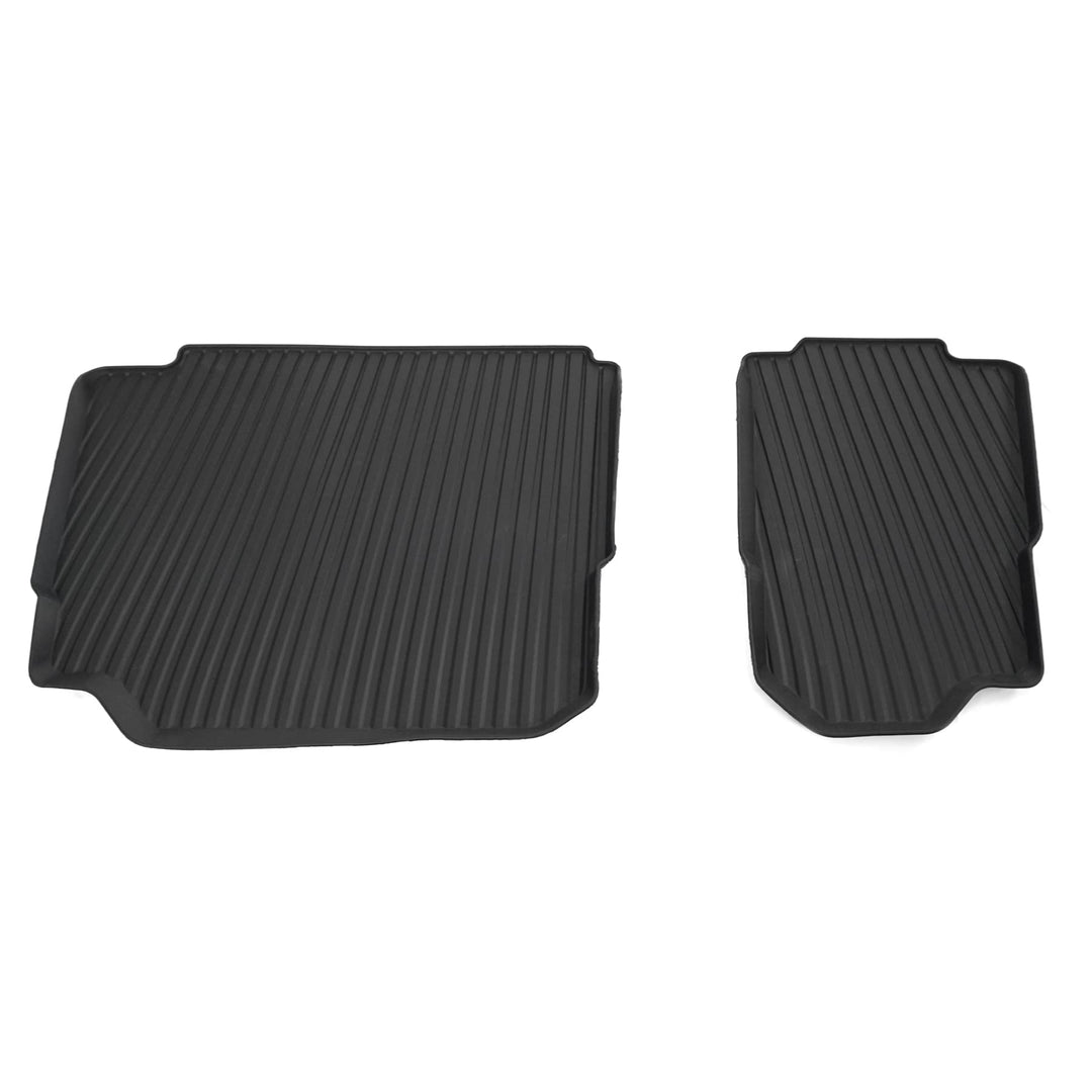 Skoda 565061580A Gummi Fussmatten 3. Sitzreihe Allwetterfussmatten 2X Gummimatten, schwarz, nur für