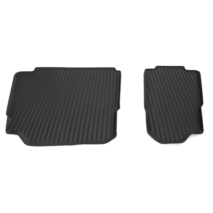 Skoda 565061580A Gummi Fussmatten 3. Sitzreihe Allwetterfussmatten 2X Gummimatten, schwarz, nur für