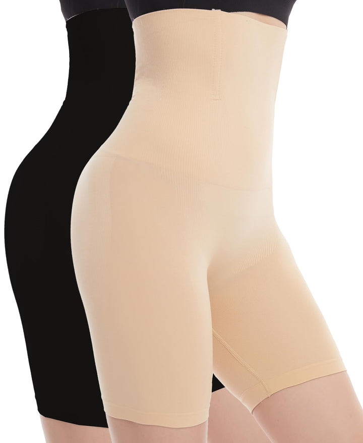 YARRCO Bauchweg Unterhose Damen Shapewear Miederhose Hohe Taille Body Shaper Unterwäsche Nahtlose Mi