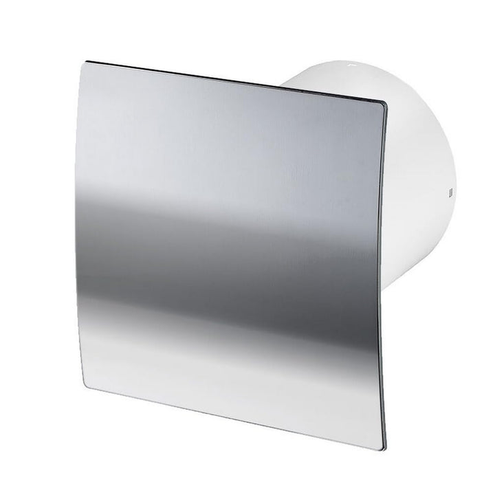 Badlüfter Wand-Ventilator Ø 100 mit Nachlauf , Kugellager Silent Escudo - Line System+ (chrom), Chro