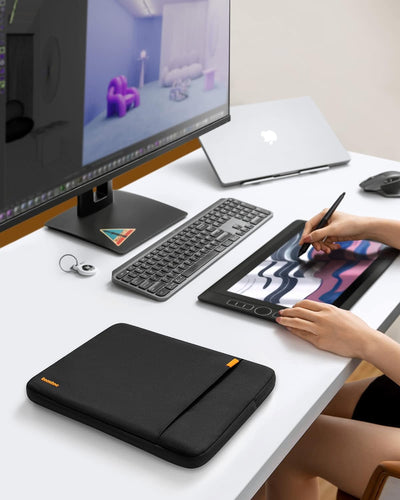 tomtoc 360° Tasche Hülle für 13 Zoll MacBook Air 2024-2018 M3/A3113 M2/A2681 M1/A2337, 13-Zoll MacBo