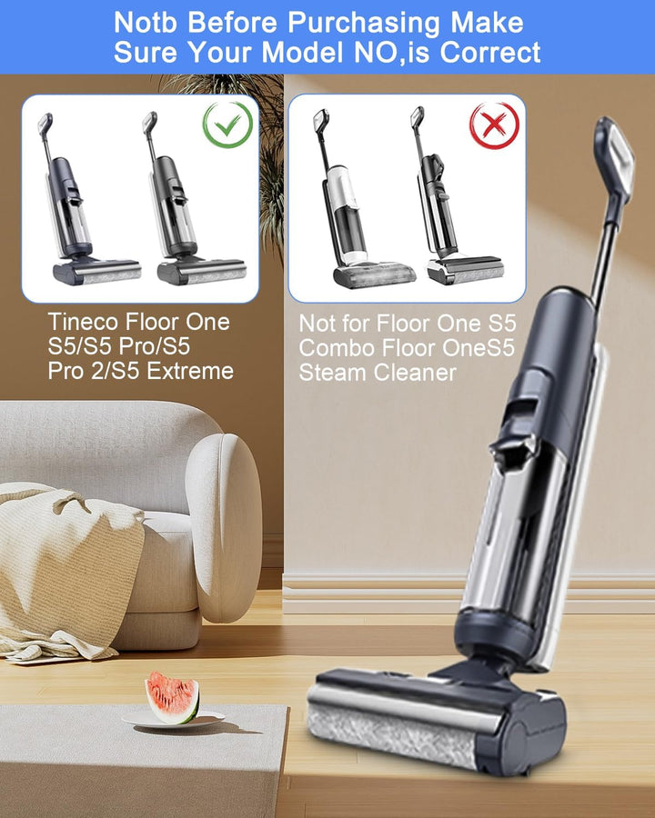 Toaren 6 Stück Zubehörset für Tineco Floor One S5/S5 Pro/S5 Pro 2/S5 Extreme Zubehör Set,Ersatzbürst