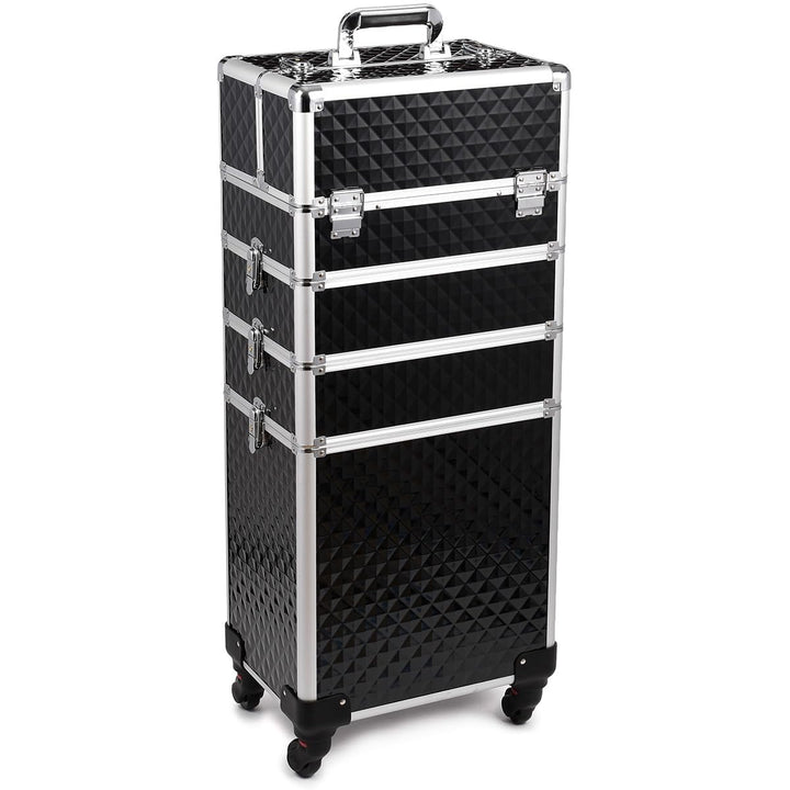 Kosmetikkoffer Schminkkoffer Beauty Make-up Case Multikoffer professioneller Make-up Rollkoffer Orga