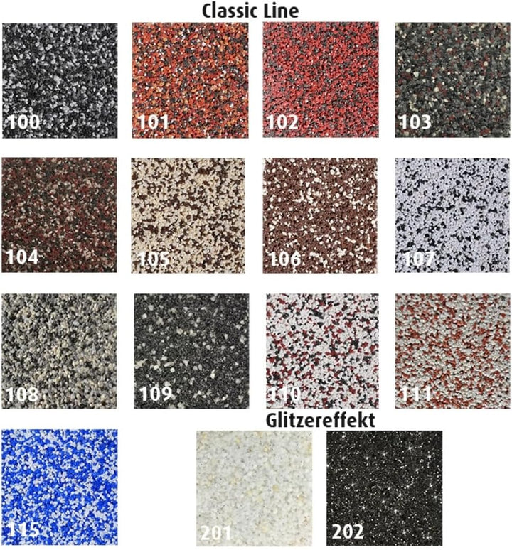 RyFo Colors Buntsteinputz Classic Line 100 schwarz/grau/weiss 25kg - weitere Farbtöne und Grössen wä