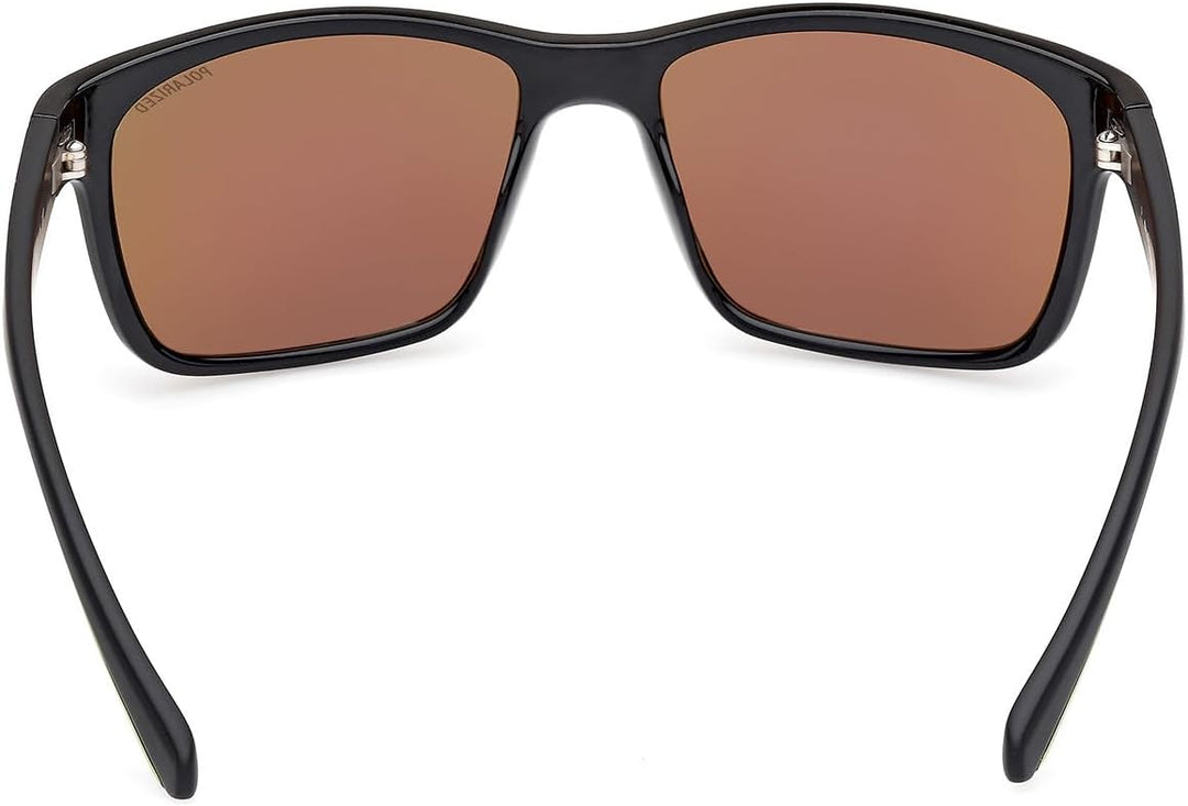 Skechers Unisex Se6117 Sunglasses 58 Shiny Black, 58 Shiny Black