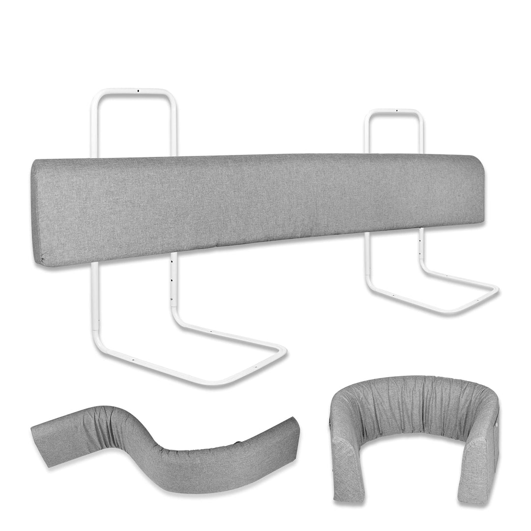 Froadp 100 cm Kinder Bettkantenschutz Set Höhenverstellbar Kinderbettgitter rutschfeste Rausfallschu