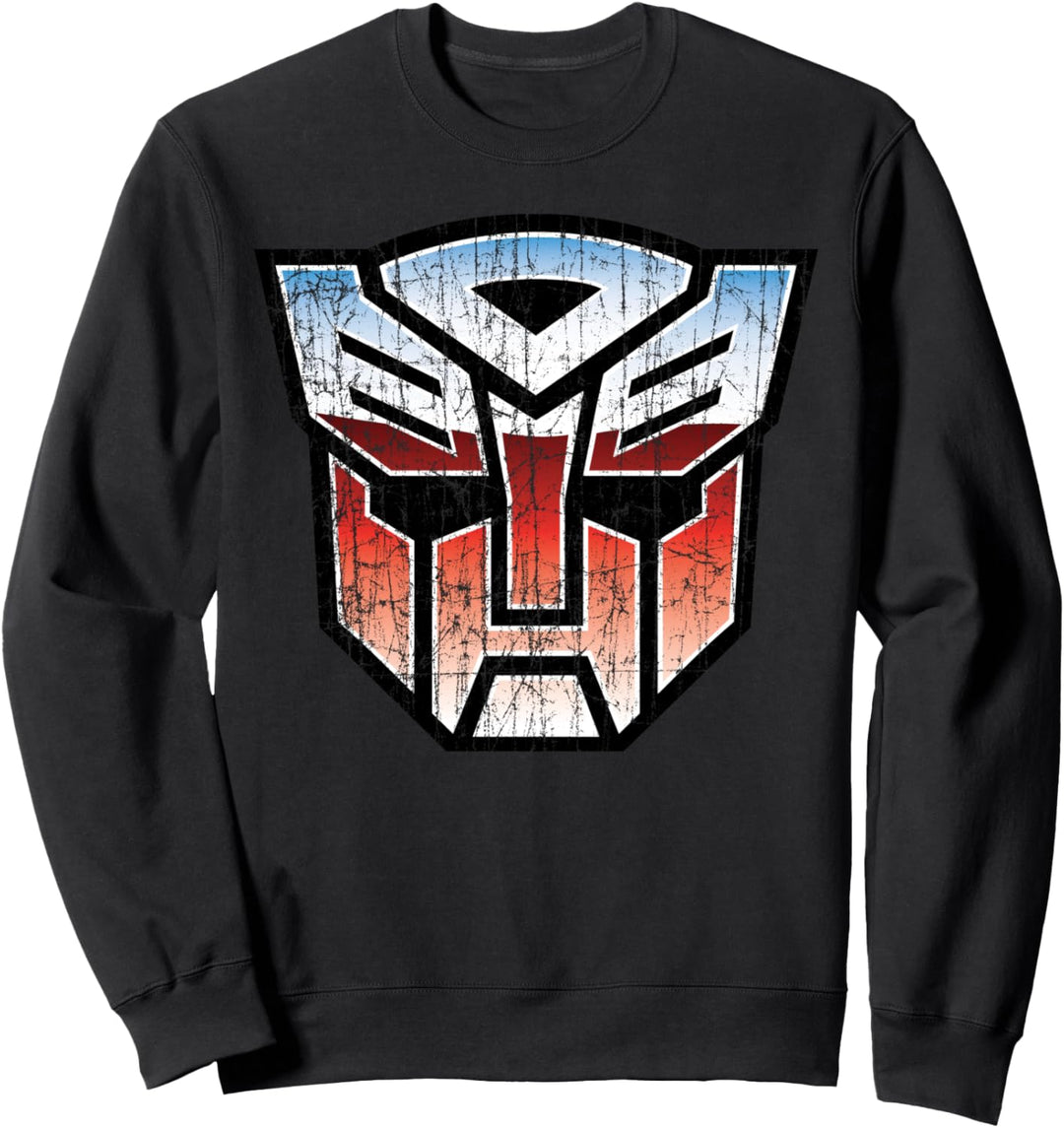 Transformers Logo Autobot im Used-Look Sweatshirt