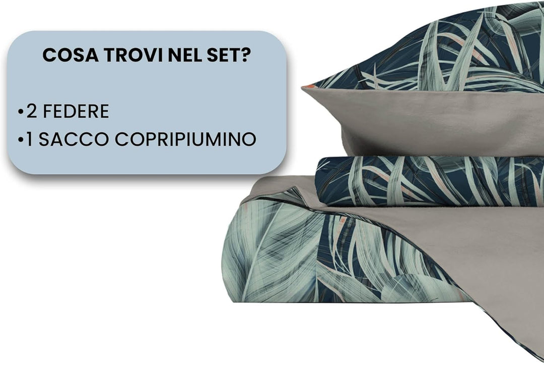 Italian Bed Linen MB Home Italy Fashion Bettbezug Set, Tropical, Doppelbett, Tropical