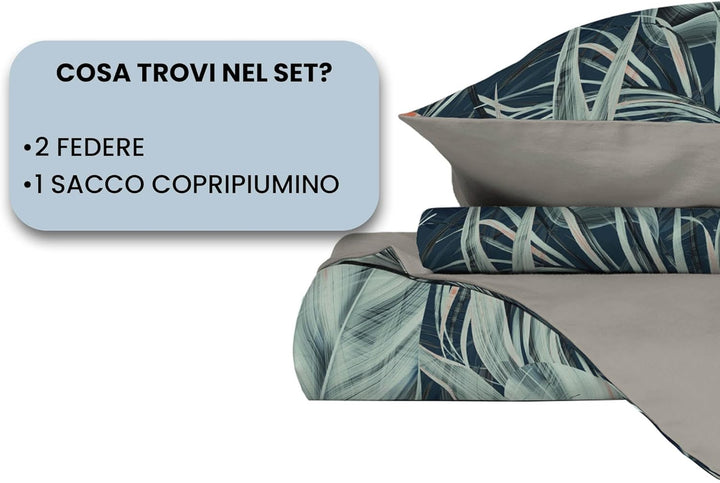 Italian Bed Linen MB Home Italy Fashion Bettbezug Set, Tropical, Doppelbett, Tropical