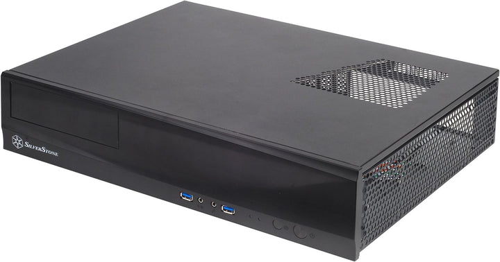 SilverStone SST-ML03B - Milo Micro ATX Schmales HTPC Gehäuse, schwarz