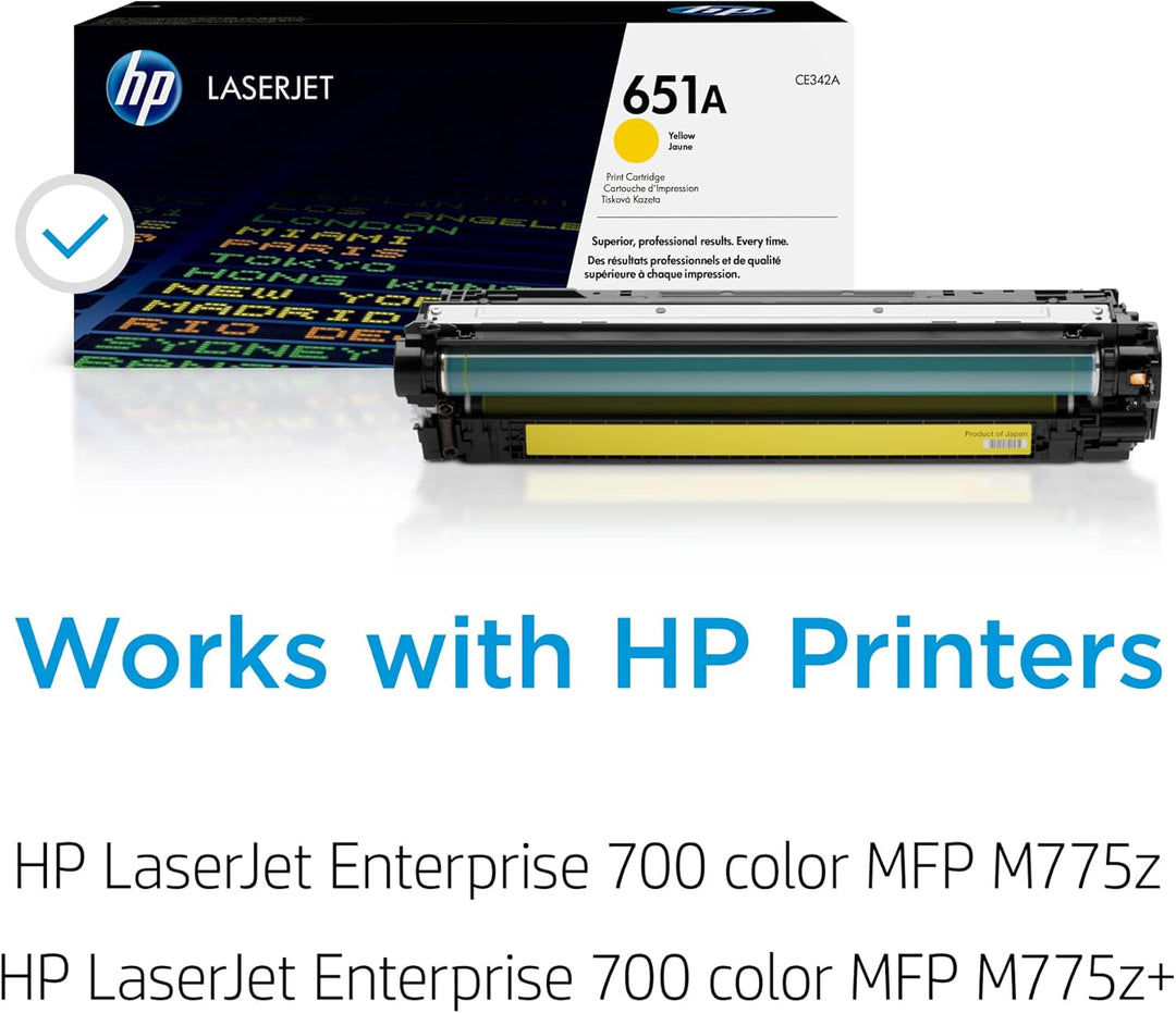 HP 651A (CE342A) Gelb Original Toner für HP Laserjet Enterprise M775, Gelb