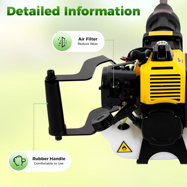 Grabenfräse Benzin 52CC 1900W Baumgraber Baumgrabmaschine Garten Baum Bagger Tragbarer Benzin Handge