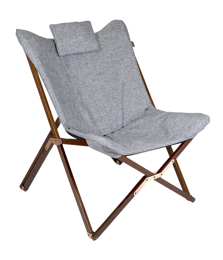 BO-Camp Klappsessel Bloomsbury Campingstuhl Klappstuhl Gartenstuhl Lounge Stuhl Mit Holzrahmen Faltb