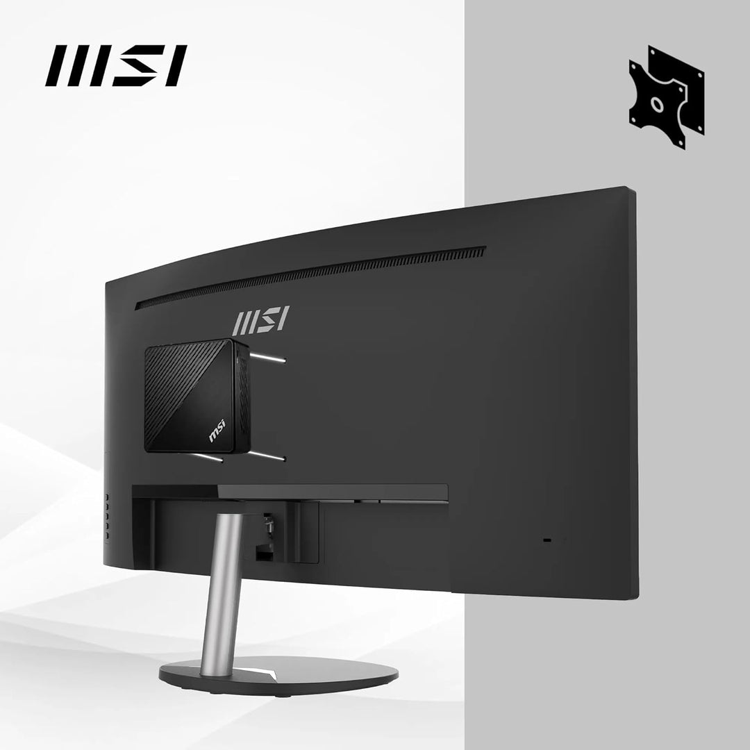 MSI PRO MP341CQDE – 34" UWQHD (3440x1440) im 21:9-Format, 1500R Curved, 100Hz, HD-Ready, 3000:1 Kont