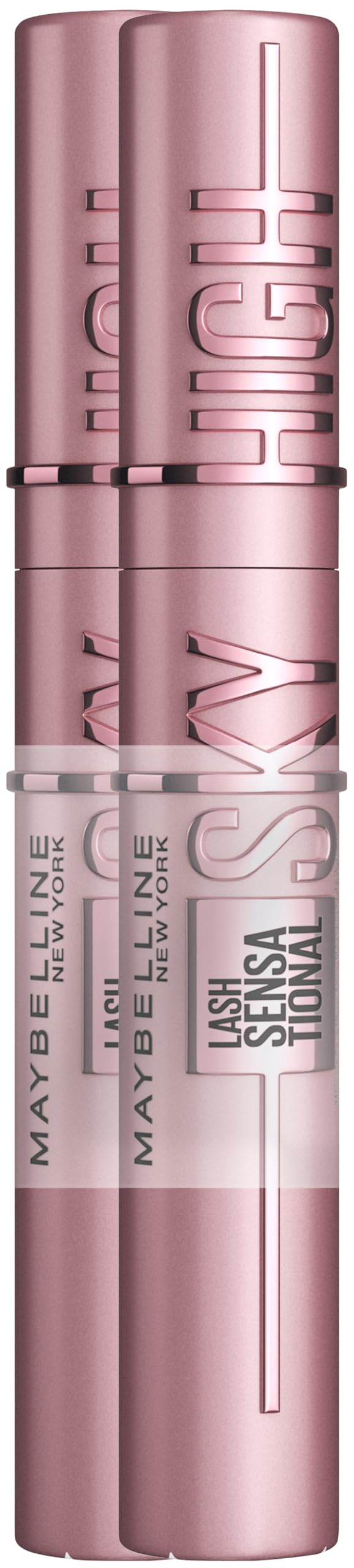 Maybelline New York Schwarze Wimperntusche für extrem lange Wimpern, Lash Sensational Sky High Masca