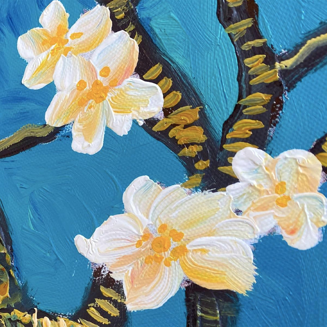 Fokenzary Hand Painted Oil Painting on Canvas Vincent Van Gogh Classical Irises Reproduction Wall De