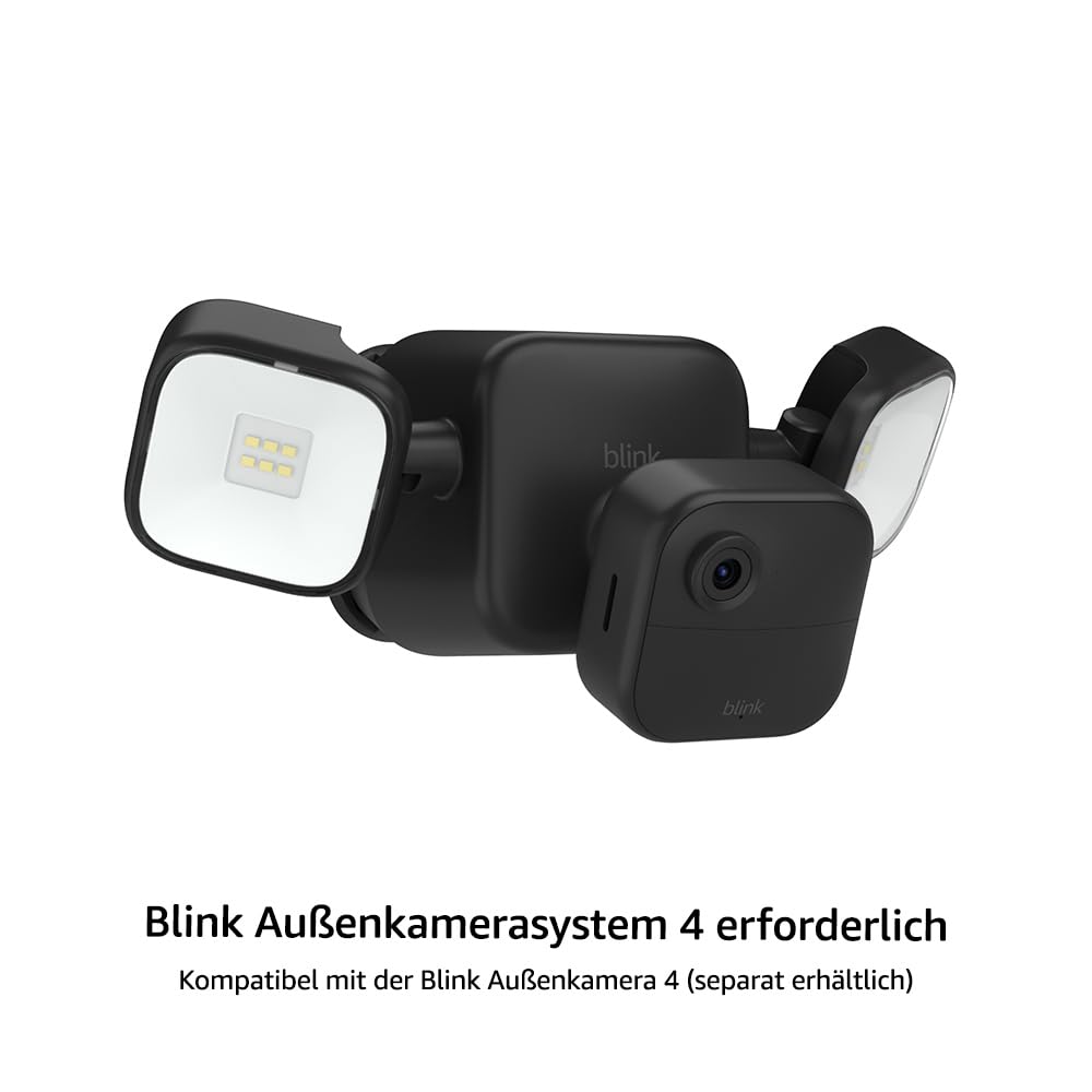 Blink Flutlichthalterung für Aussenkamera (neueste Generation) | Kabelloses LED-Flutlicht mit 700 Lu