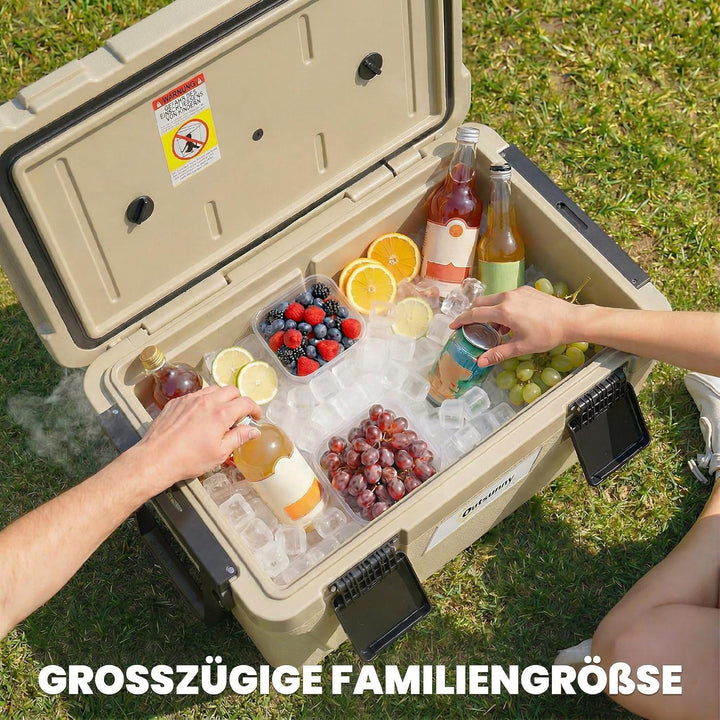 Outsunny Kühlbox 42,6L Grosse Passive Thermobox bis zu 72 Std. Kühlung, mit PU-Vollschaumisolierung