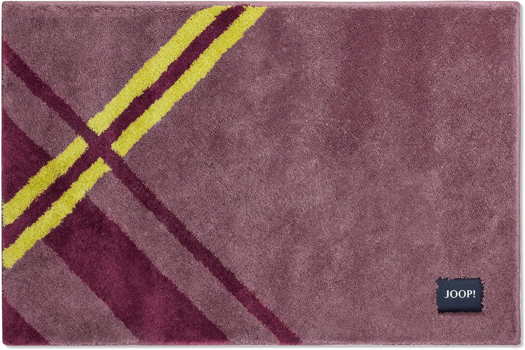 JOOP! Badteppich Checks Farbe Mauve Grösse 60x90cm Mauve 60 x 90 cm, Mauve 60 x 90 cm