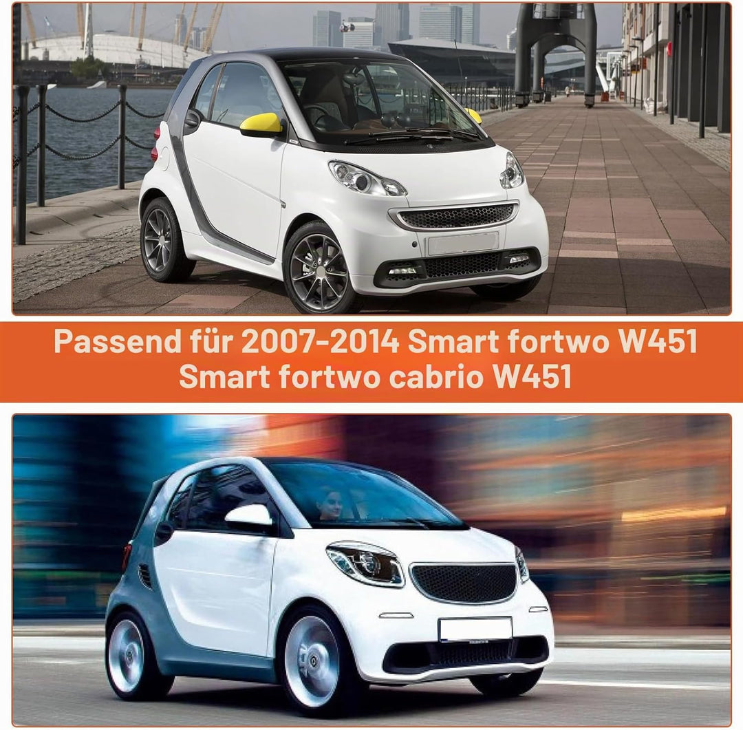 wasserdichte Autoabdeckung, kompatibel mit Smart Fortwo W451 2007–2014, 6 Schichten, Outdoor-Vollgar
