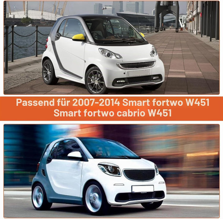 wasserdichte Autoabdeckung, kompatibel mit Smart Fortwo W451 2007–2014, 6 Schichten, Outdoor-Vollgar