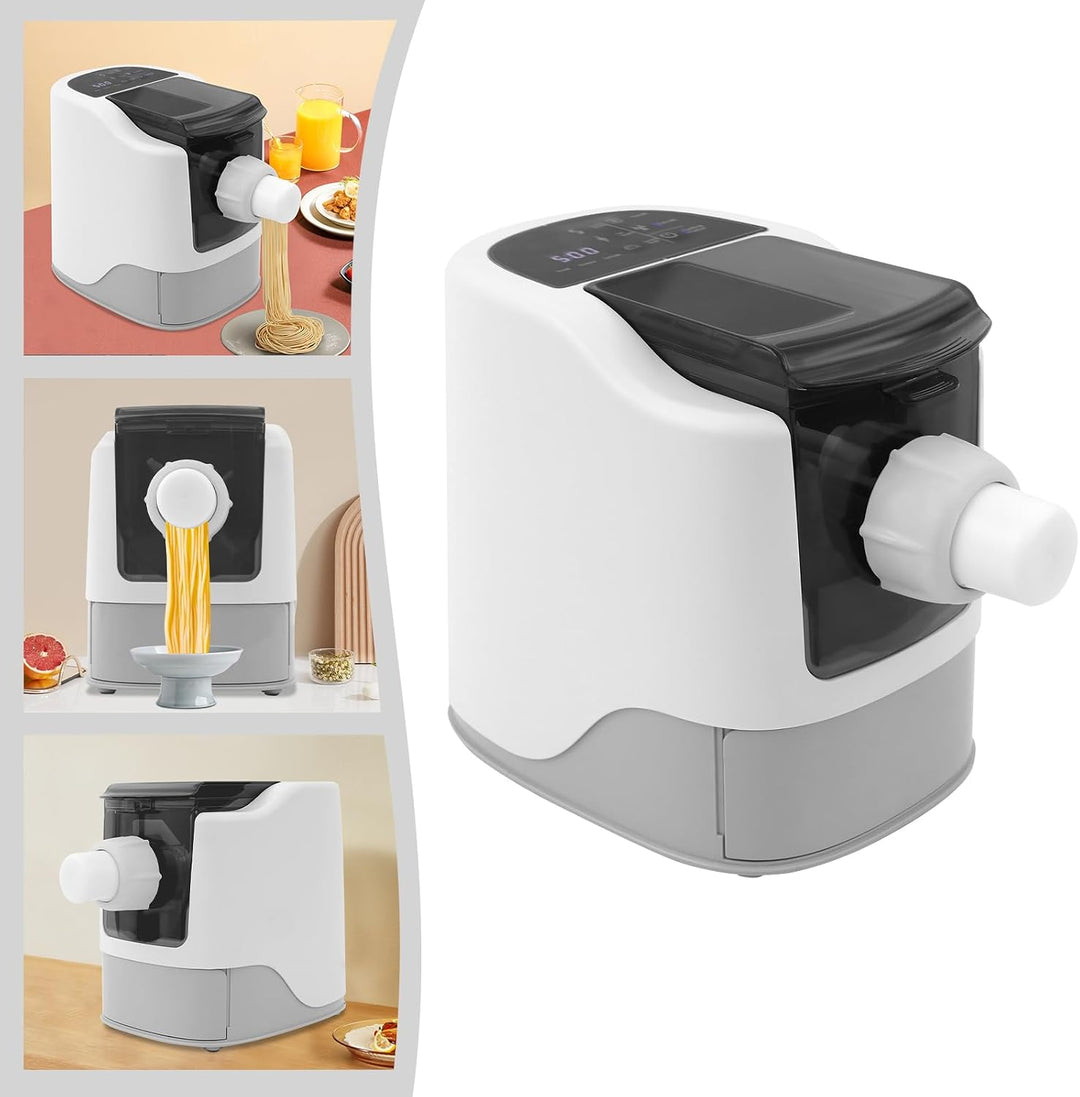 13-Formen Elektrisch Nudelmaschine Vollautomatisch Weiss 260W | 304Edelstahl Mit 1 KnöDel-Verpackung