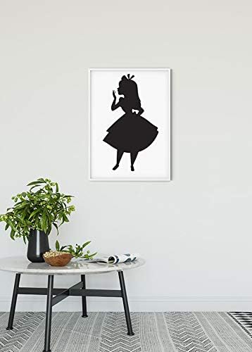 Disney Wandbild von Komar | Alice Silhouette | Kinderzimmer, Babyzimmer, Dekoration, Kunstdruck | Gr