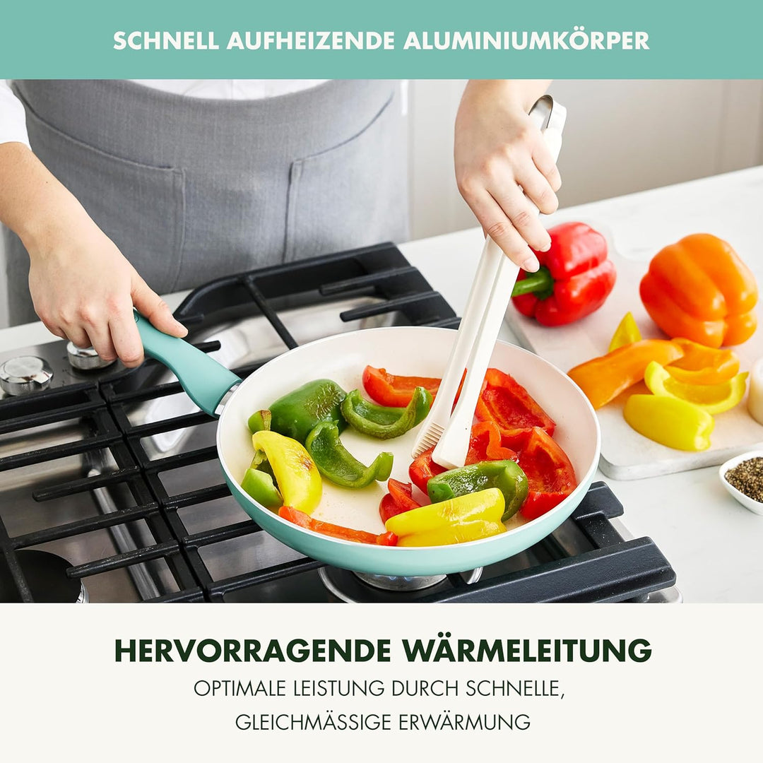 GreenPan Rio Gesunde Antihaft-Keramik Bratpfanne 26 cm, PFAS-frei, Stay-Cool-Griff, Backofenfest bis