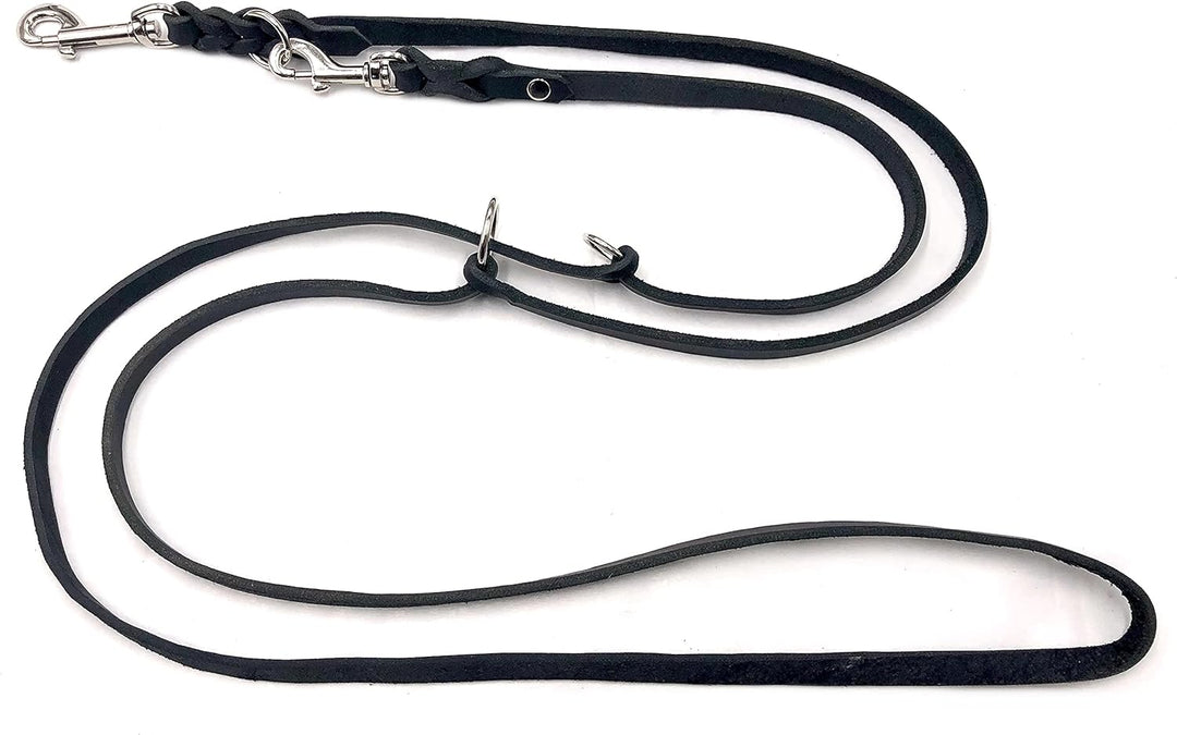 Hundeleine Fettleder kleine Hunde/grosse Hunde 2m / 2,40m / 2,80m / 3,50m / 5m Doppelleine verstellb