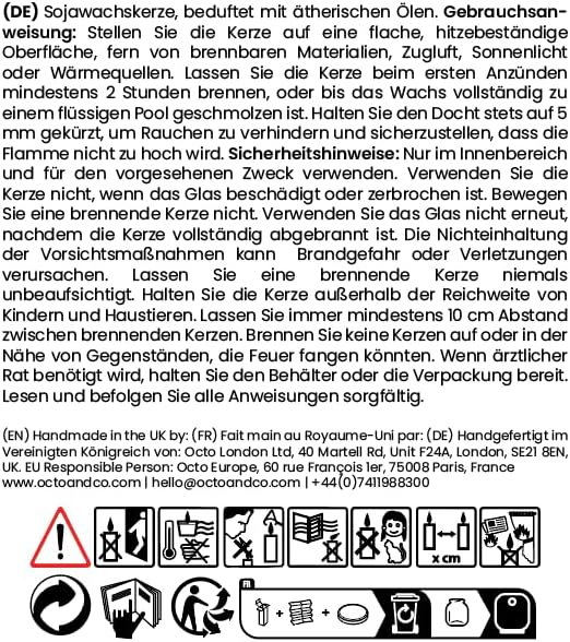 Octo Lavendel | Duftkerze natürlich mit Sojawachs und ätherischen Ölen, 250 ml Lavendel 250 ml, Lave