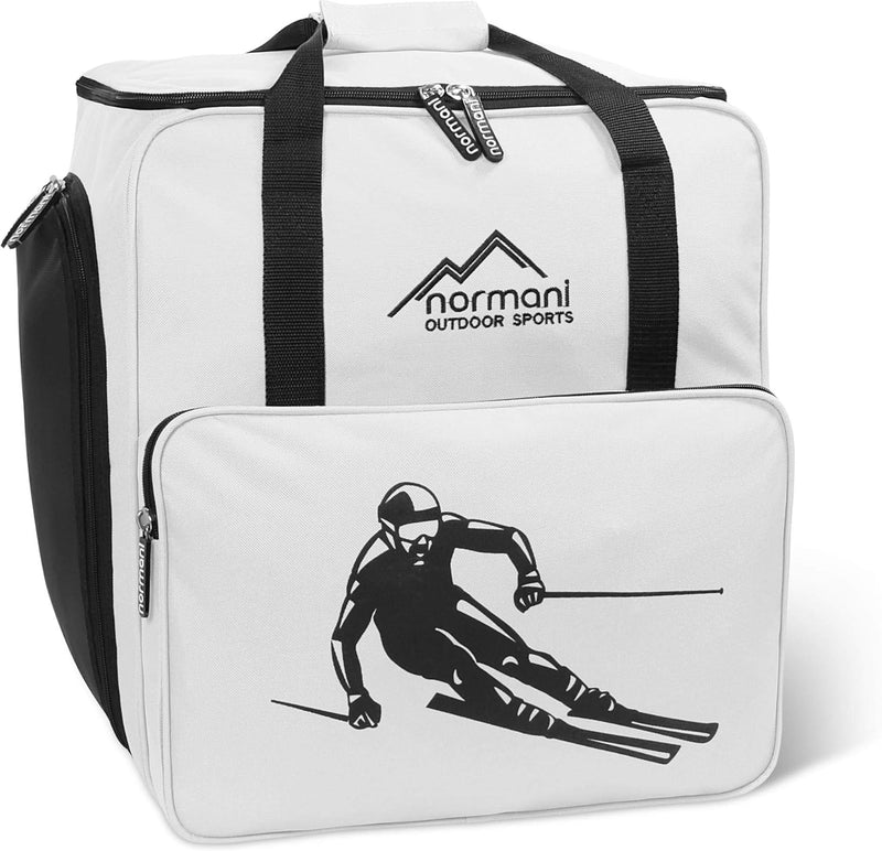 normani Skischuhtasche Helmtasche Skischuhrucksack Alpine DEPO - Limited Edition - Weiss 53 Liter, W