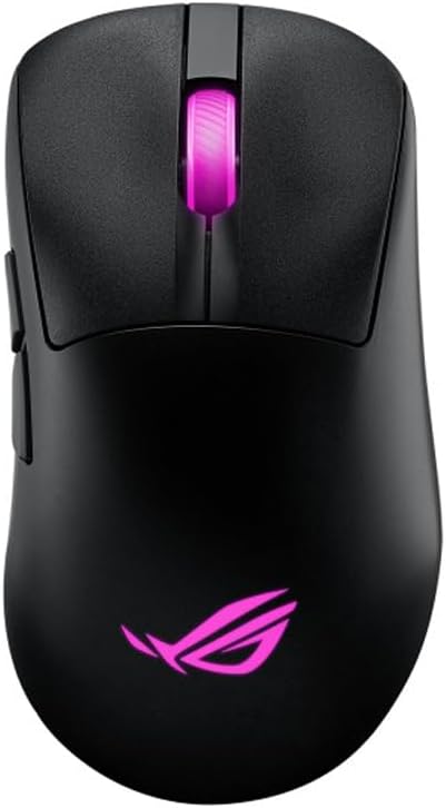 ASUS ROG Keris II Origin Wireless RGB Gaming-Maus (ergonomisch, FPS Esport 65g leicht, ROG AimPoint