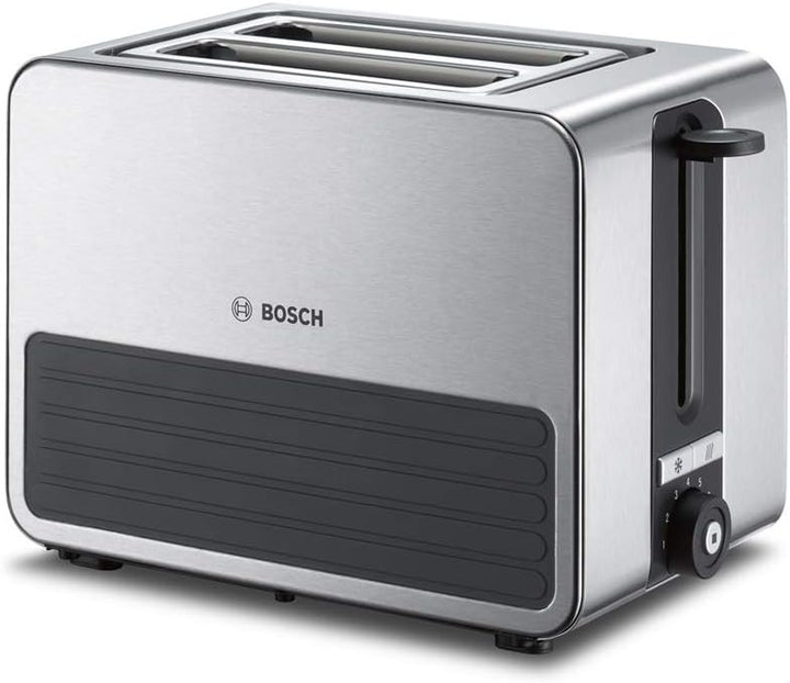 Bosch TAT7S25 Kompakt-Toaster, Auftau/Aufknusperfunktion, 1050 W, Edelstahl/schwarz & WMF Lono Sandw