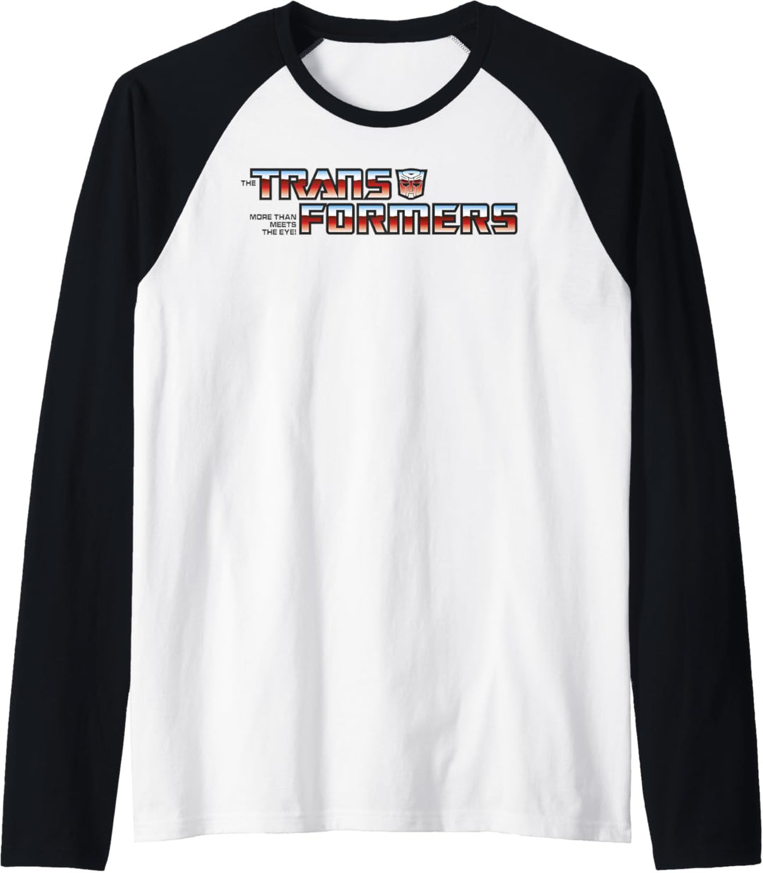 Transformers Red Gradient Classic Vintage Logo Raglan