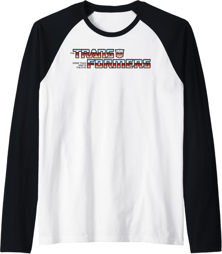 Transformers Red Gradient Classic Vintage Logo Raglan