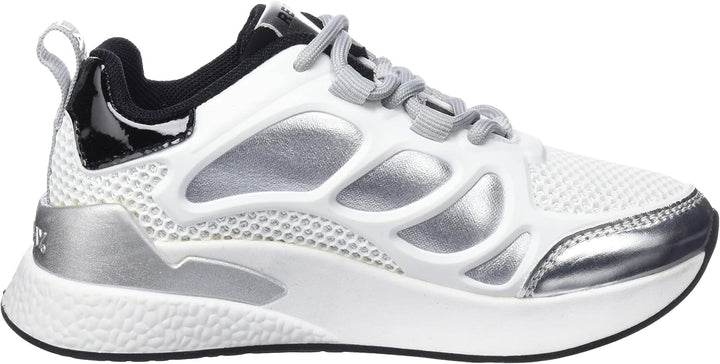 Replay Mädchen Maze Jr Sneaker 30 EU 125white Silver Black, 30 EU 125white Silver Black